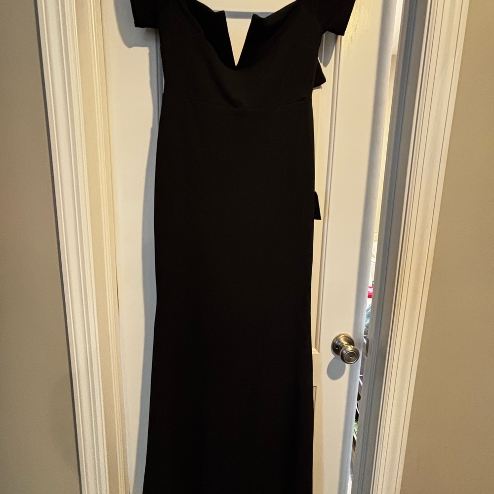 Lulu's Black Off-Shoulder Maxi Dress